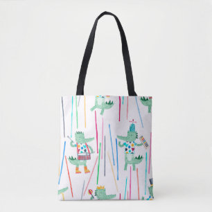 Bolso De Tela Cuidados cocoteros con instrumentos musicales. Wat