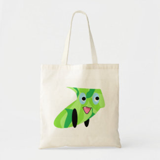 Bolso De Tela Cuidados niños Diseño Arte Cuidada Cachorro Verde