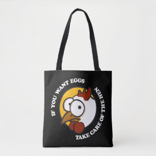 Bolso De Tela Cuidar de la gallina 1