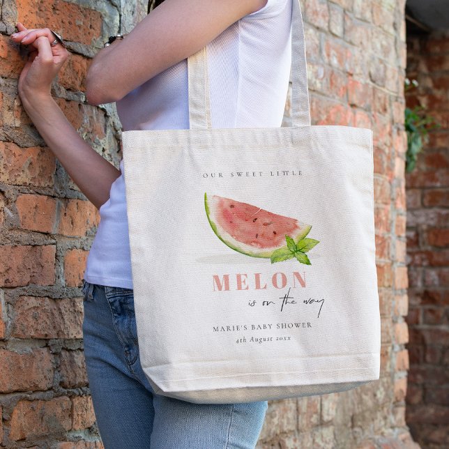 Bolso De Tela Cuidar nuestra pequeña acuarela de melón cualquier (Subido por el creador)