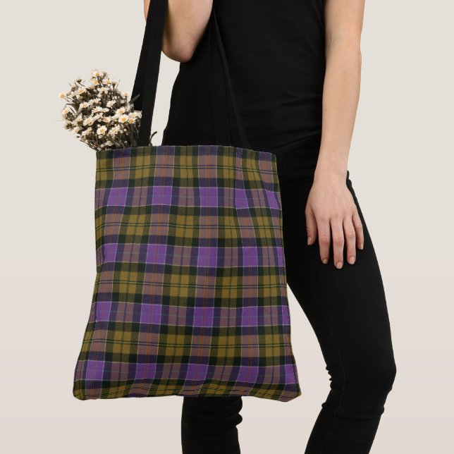 Bolso De Tela Culloden Antiguo Scottish Tartan Tote Bag (Detalle)