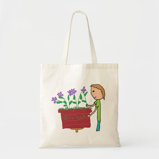 Bolso De Tela Cultivo de orquídeas (Frente)