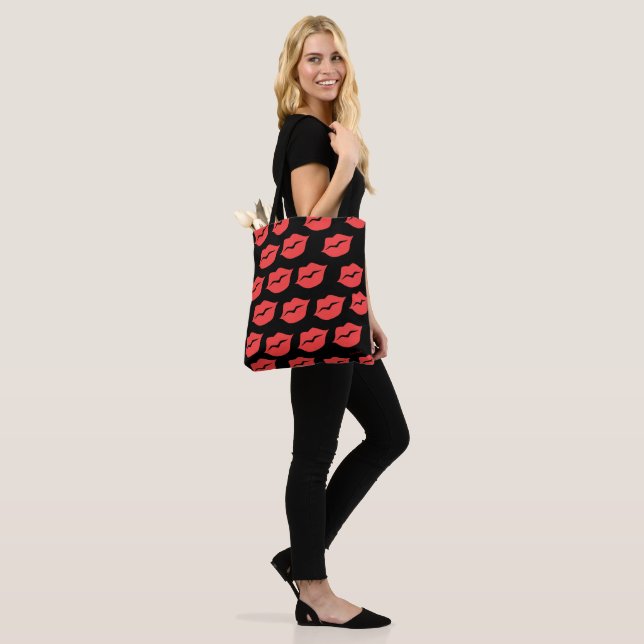 Bolso De Tela Cultura pop de los labios rojos (Puesto)