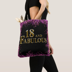 Bolso De Tela Cumpleaños 18 