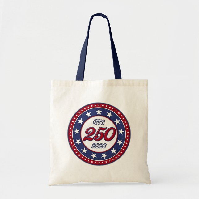 Bolso De Tela Cumpleaños 250 de América (Frente)
