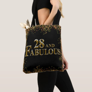 Bolso De Tela Cumpleaños 28 