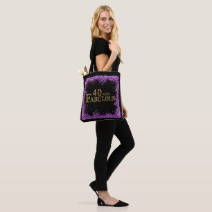 Bolso De Tela Cumpleaños 40