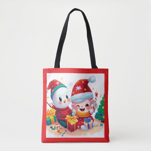 Bolso De Tela Cumpleaños 5 de los navidades (Anverso)