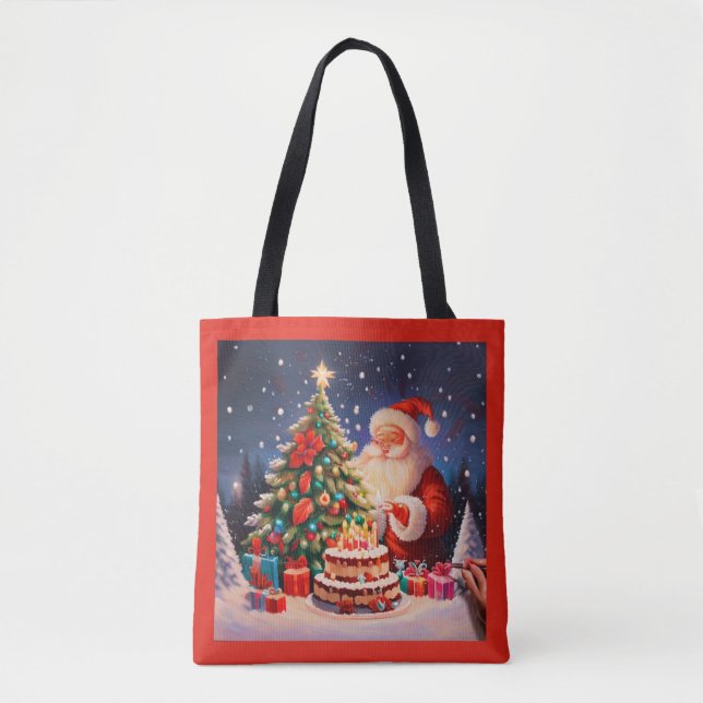 Bolso De Tela Cumpleaños 9 de los navidades (Anverso)