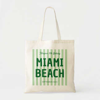 Bolso De Tela Cumpleaños Costero Personalizado 20 30 40 50