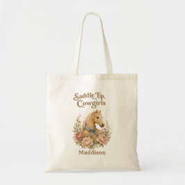 Bolso De Tela Cumpleaños Cowgirl Blue