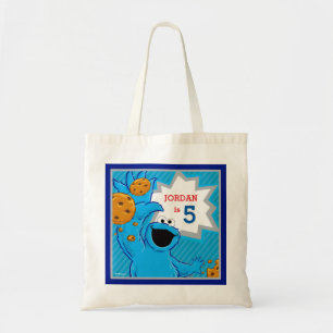 Bolso De Tela Cumpleaños de Cookie Monster
