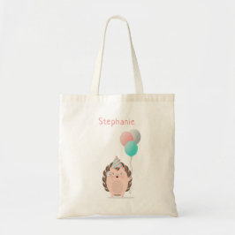 Bolso De Tela Cumpleaños de Cute Hedgehog
