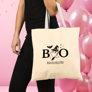 Bolso De Tela Cumpleaños de Halloween de Little Boo Pink Girl