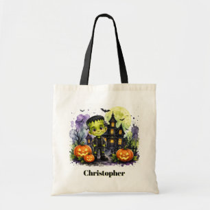 Bolso De Tela Cumpleaños de Halloween del niño de Frankenstein l