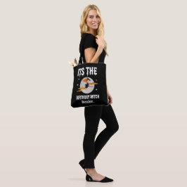 Bolso De Tela Cumpleaños de la Bruja de Cumpleaños Personalizada