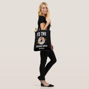 Bolso De Tela Cumpleaños de la Bruja de Cumpleaños Personalizada