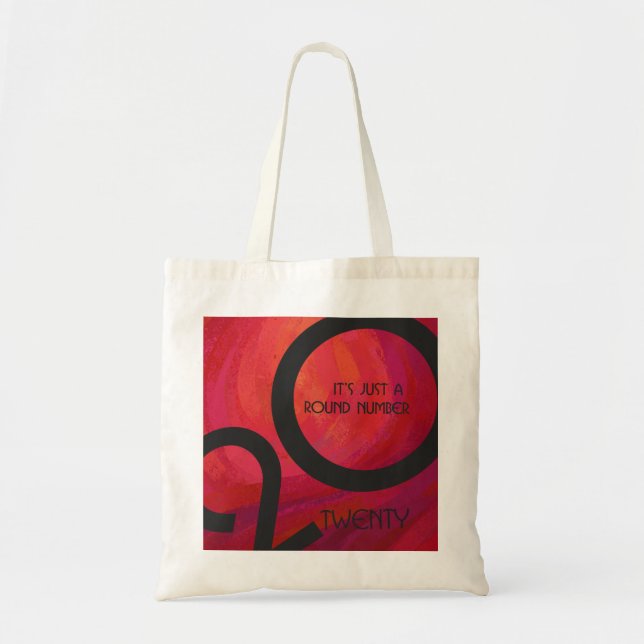Bolso De Tela Cumpleaños de la Década Roja (Frente)