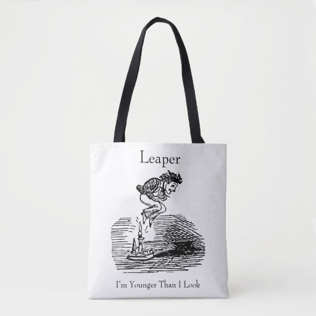Bolso De Tela Cumpleaños de Leaper Year Leaper (Anverso)