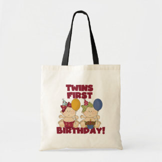 Bolso De Tela Cumpleaños de los gemelos - Chicas camisetas y reg