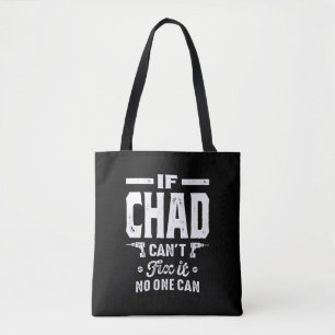 Bolso De Tela Cumpleaños del nombre personalizado de Chad