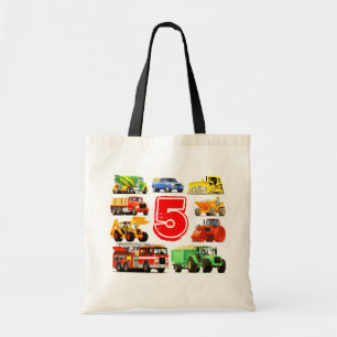 Bolso De Tela Cumpleaños del personalizado grande del camión d