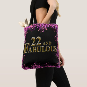 Bolso De Tela Cumpleaños número 22 
