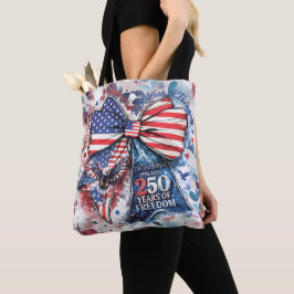 Bolso De Tela Cumpleaños Patriótico 250 Años