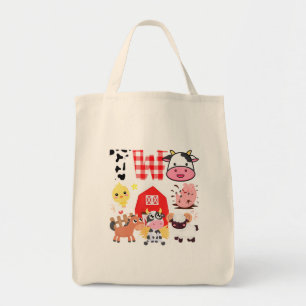 Bolso De Tela Cumpleaños Tema De La Granja De Dos Años Animales 