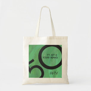 Bolso De Tela Cumpleaños Verde 50 Décadas