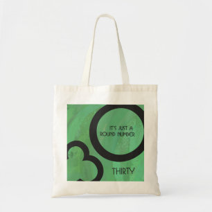 Bolso De Tela Cumpleaños Verde Década 30