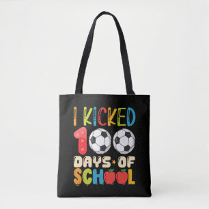 Bolso De Tela Cumplí 100 Días de Escuela Amante del Fútbol