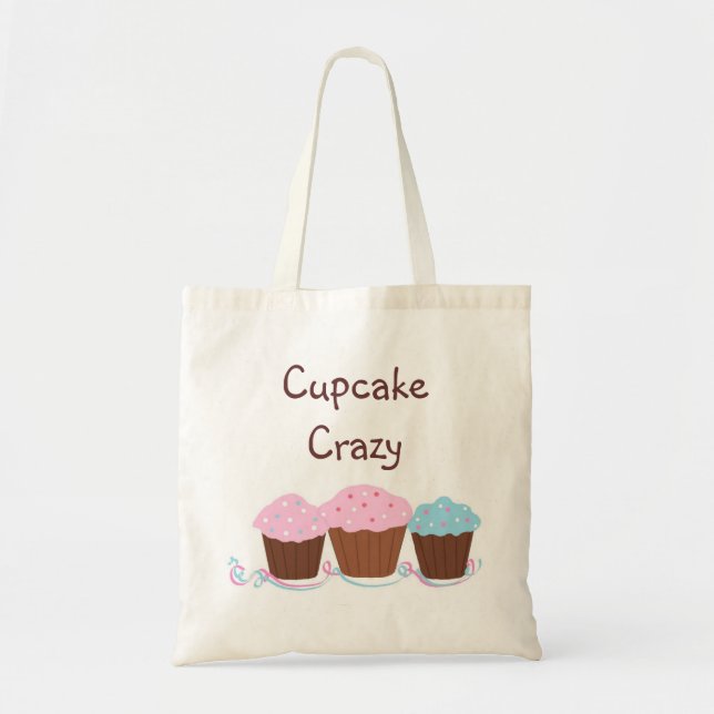 Bolso De Tela Cupcake Loco (Frente)