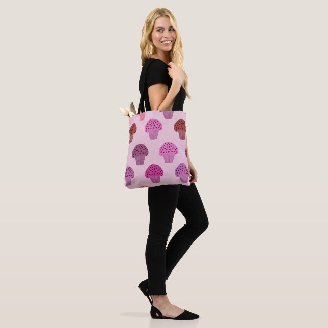 Bolso De Tela Cupcakes Coloridos (Puesto)