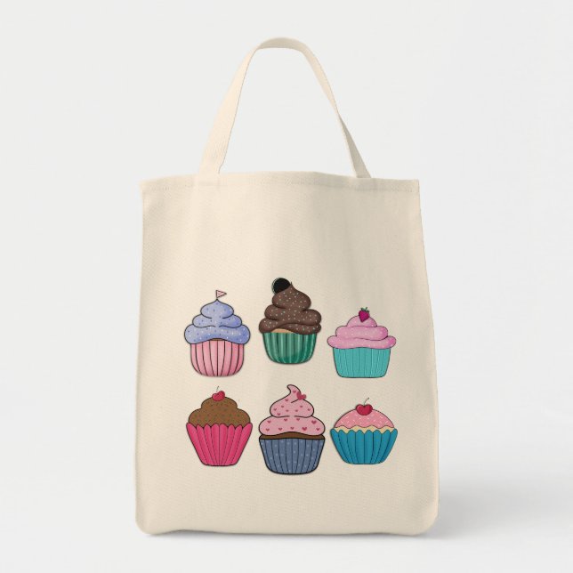 Bolso De Tela Cupcakes de bonito (Frente)