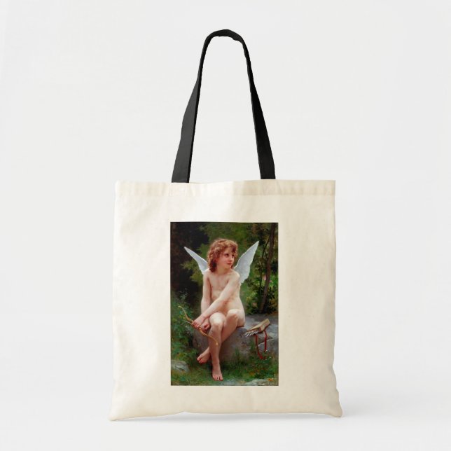 Bolso De Tela Cupid, Bouguereau (Frente)