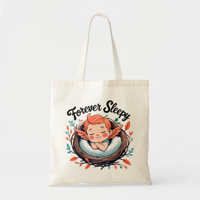 Bolso De Tela Cupid: Forever Sleepy (Frente)