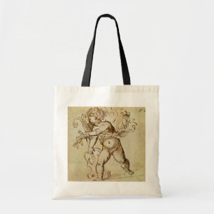 Bolso De Tela Cupido con un violín de Domenico Campagnola