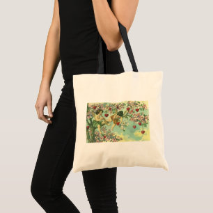 Bolso De Tela Cupidos del Día de San Valentín Victoriano Árbol d