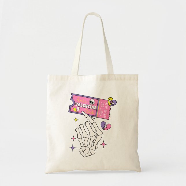Bolso De Tela Cupón Anti Valentine Club (Frente)