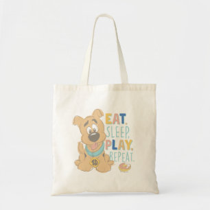 Bolso De Tela Cuppy Scooby-Doo "Come, duerme, juega, repite"
