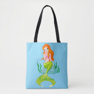 Bolso De Tela Cura de la sirena de cabeza roja Thunder_Cove