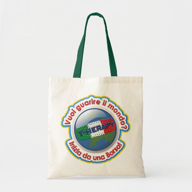 Bolso De Tela Cure el planeta (Frente)