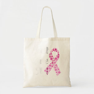 Bolso De Tela Cure it Breve Cancer Awareness Pink Ribbon Z