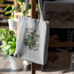 Bolso De Tela Curioso árbol de Navidad Tote Bag