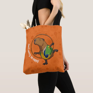 Bolso De Tela Curioso capibara No te preocupes por ser Personali