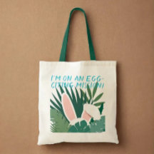 Curioso conejo de Pascua Tote Bag