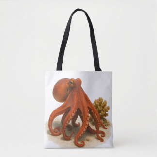 Bolso De Tela Curioso en las arenas de coral
