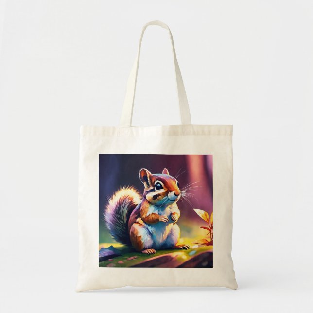 Bolso De Tela Curioso Parque De La Ardilla Aventura Tote Bag (Frente)