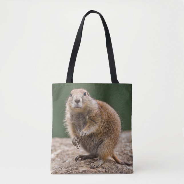 Bolso De Tela Curious Prairie Dog (Anverso)